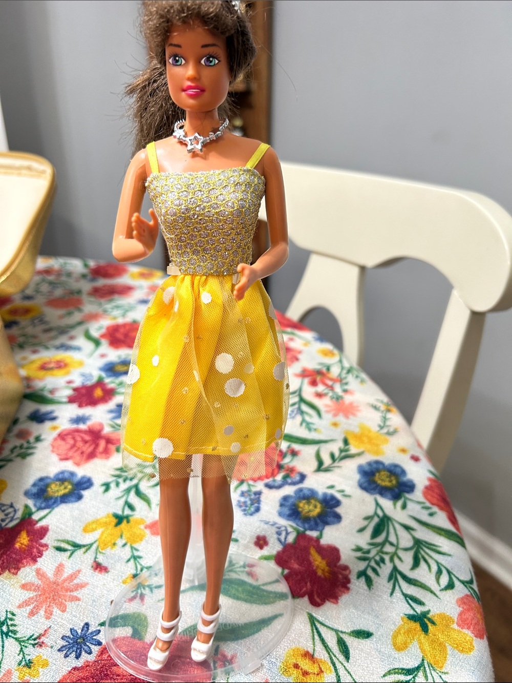 1966 rare Barbie Dresses in polka dot dress